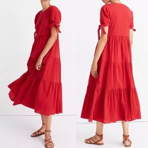 Madewell Red Midi Dress